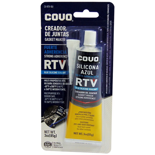 [9119] SELLADOR DE SILICONA AZUL RTV COVO