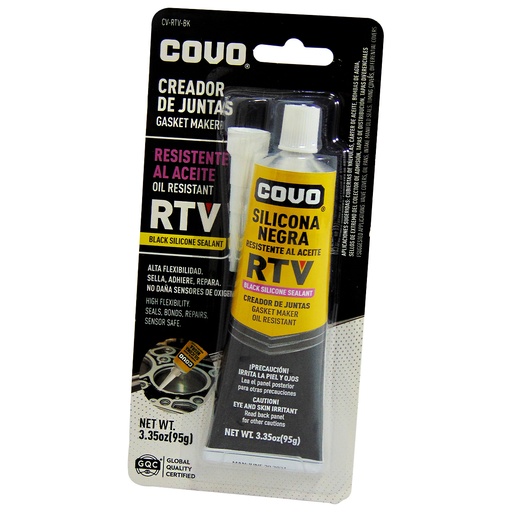[9120] SELLADOR DE SILICONA NEGRA RTV COVO