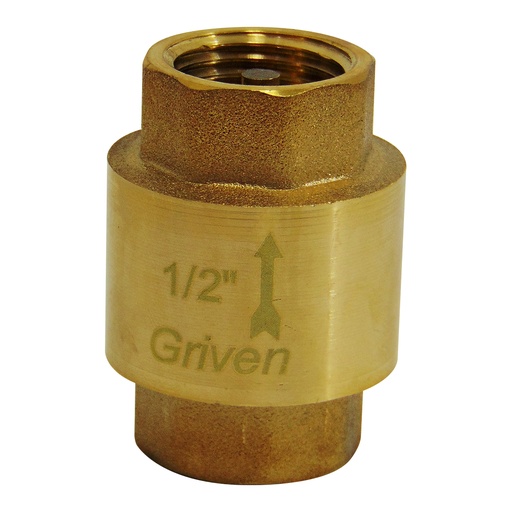 [9123] CHEQUE 1/2" DE BRONCE SIN CANAL GRIVEN