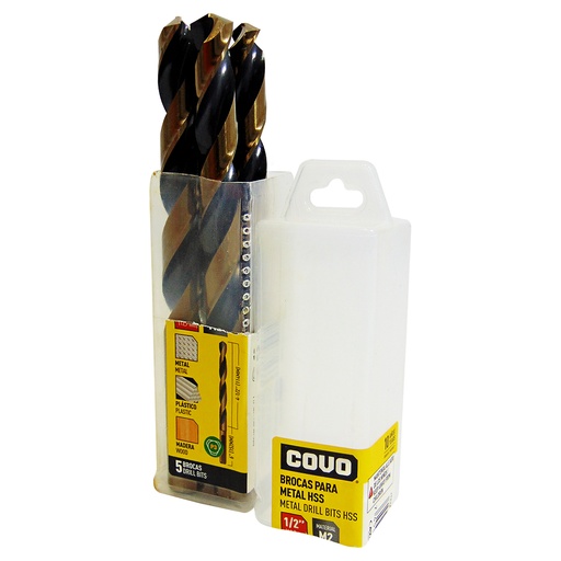 [9128] MECHAS PARA METAL 1/2" HSS COVO