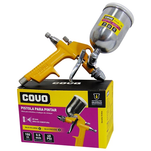 [9129] PISTOLA DE SPRAY PARA PINTAR 150CC COVO
