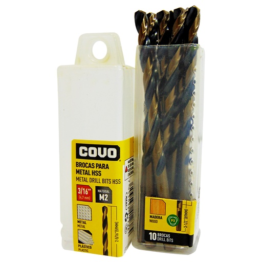 [9137] MECHAS PARA METAL 3/16" HSS COVO