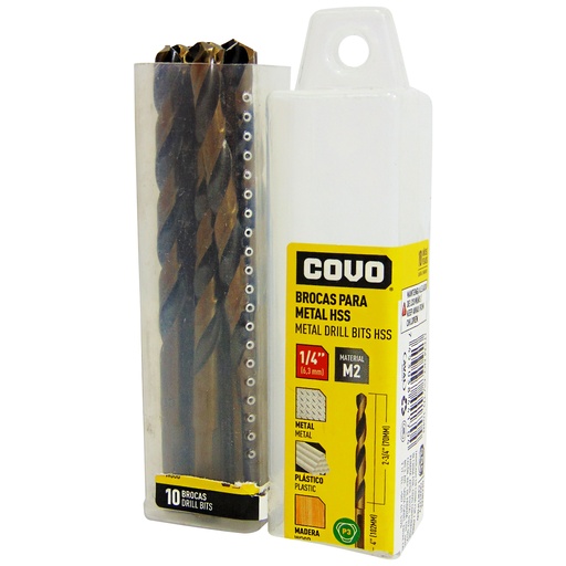 [9138] MECHAS PARA METAL 1/4" HSS COVO