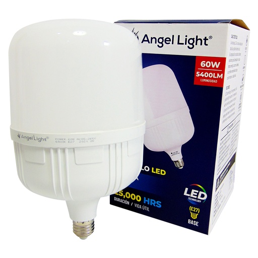 [9152] BOMBILLO LED 60W TIPO CILINDRO ANGEL LIGHT