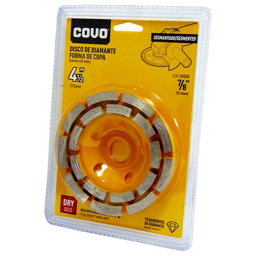 [9153] DISCO DIAMANTADO 4 1/2" SEGMENTADO COVO
