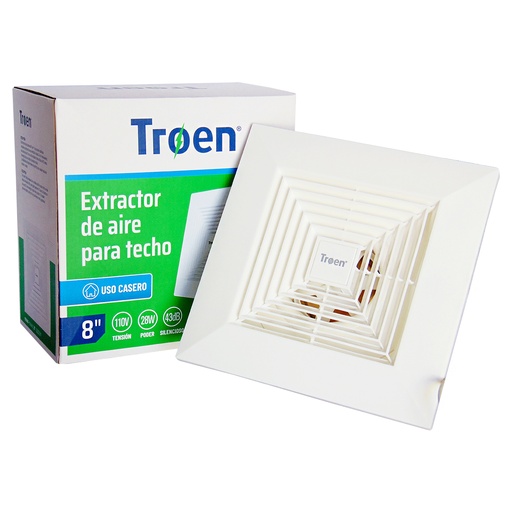 [9174] EXTRACTOR DE AIRE 8" CUADRADO TROEN