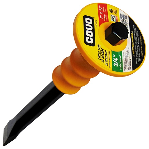 [9220] CINCEL FRIO 3/4" X 12"  PUNTA CUADRADA COVO