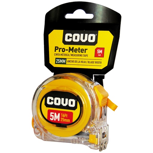 [9243] CINTA METRICA 5M X 25MM COVO