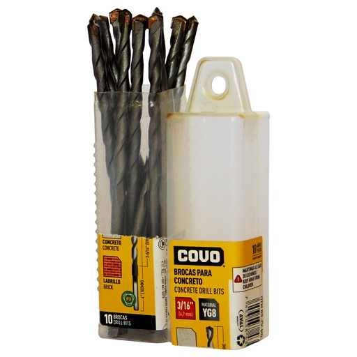 [9248] MECHAS PARA CONCRETO 3/16" COVO