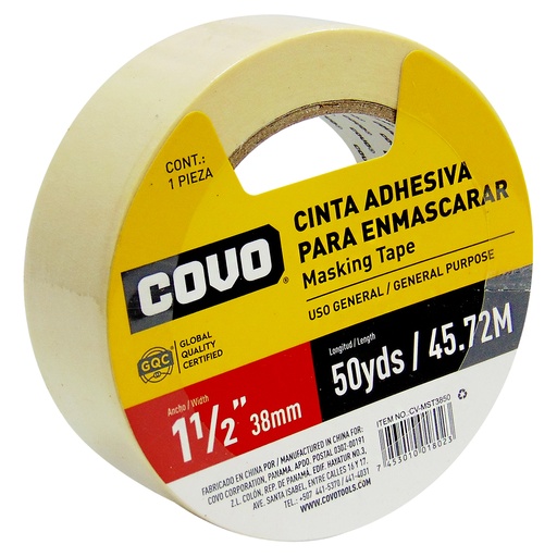 [9268] TIRRO CINTA ADHESIVA PARA ENMASCARAR 1 1/2" COVO