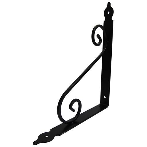 [9280] ANGULO DE SOPORTE 29 X 24 CM NEGRO MATE