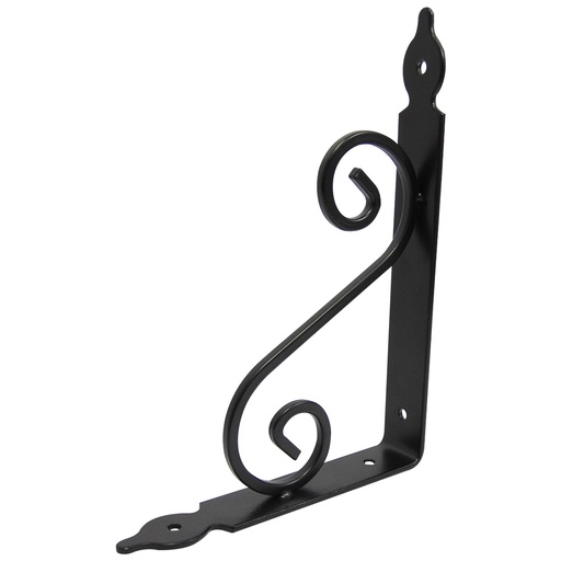 [9293] ANGULO DE SOPORTE 19 X 14 NEGRO MATE