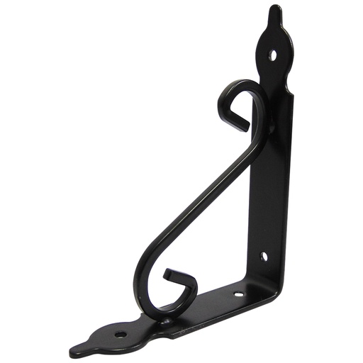 [9294] ANGULO DE SOPORTE 14.5 X 11 CM NEGRO MATE