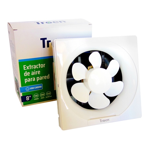 [9304] EXTRACTOR DE AIRE 8" PARA PARED TROEN