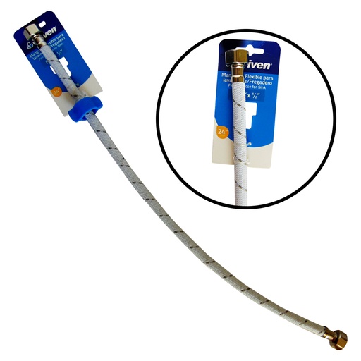 [9311] MANGUERA FLEXIBLE 1/2" PARA PLOMERIA GRIVEN