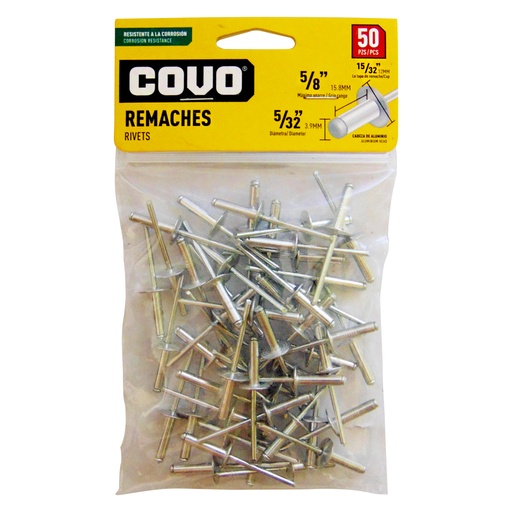 [9354] REMACHE 5/32" X 5/8" 50 PIEZAS COVO