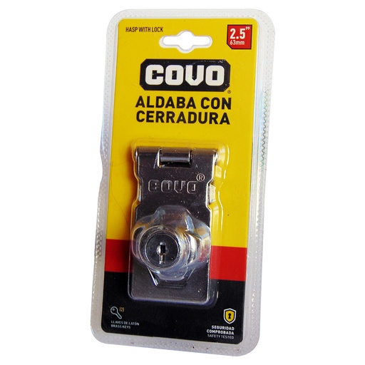 [9355] ALDABA 2.5" CON CERRADURA COVO