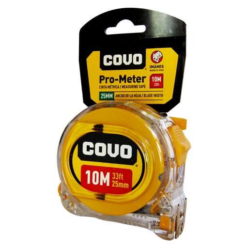 [9359] CINTA METRICA 10MT TRANSPARENTE COVO