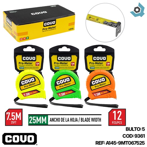 [9361] CINTA METRICA 7.5MT COVO