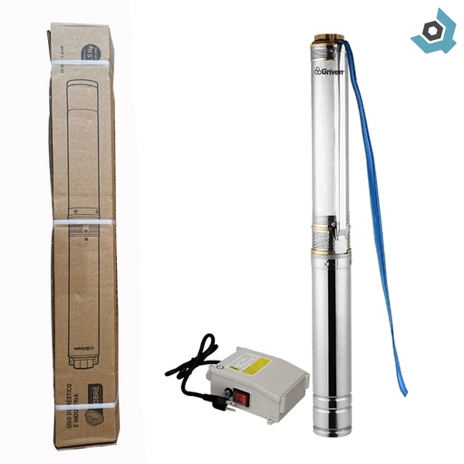 [9453] BOMBA DE AGUA 1.5HP SUMERGIBLE 110V GRIVEN