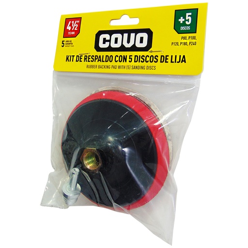 [9499] DISCO DE REPUESTO 4 1/2" 5 PIEZAS COVO