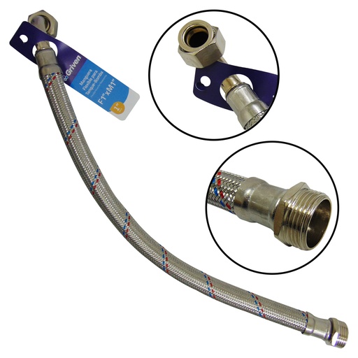 [9510] MANGUERA FLEXIBLE 1" PARA TANQUE BOMBA DE AGUA GRIVEN