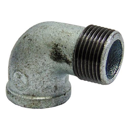 [9536] CODO 90GR 3/4" DE ACERO GALVANIZADO MR GRIVEN