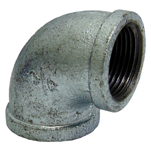 [9538] CODO 90GR 3/4" DE ACERO GALVANIZADO HR GRIVEN