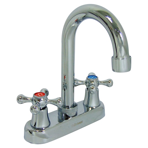 [9546] GRIFERIA PARA LAVAMANOS 4" CUELLO TIPO BAR GRIVEN