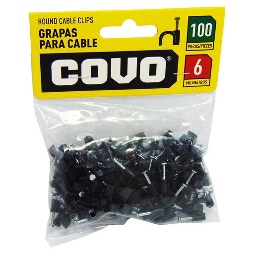 [9550] GRAPAS PARA CABLES 6MM COVO