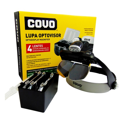 [9564] LUPA OPTOVISOR DE AUMENTO CON LUZ LED COVO