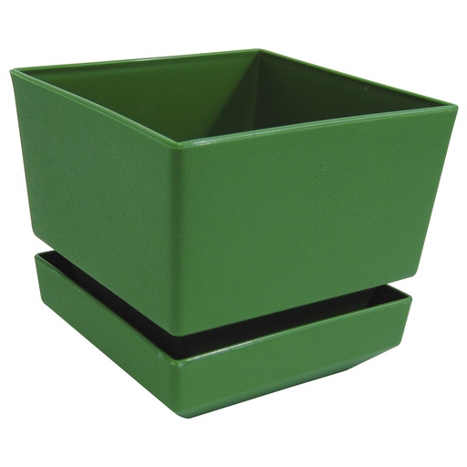 [9628] MATERO Y PLATO PP ART CUAD TEX L12 VERDE DP