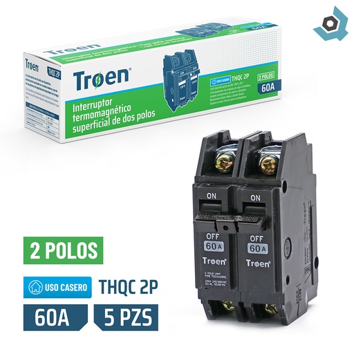 [9657] BREAKER SUPERFICIAL 2P X 60AMP TROEN