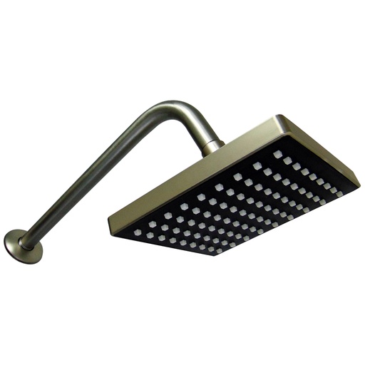 [9678] REGADERA PARA BANO 6" CUADRADA SATINADO GRIVEN