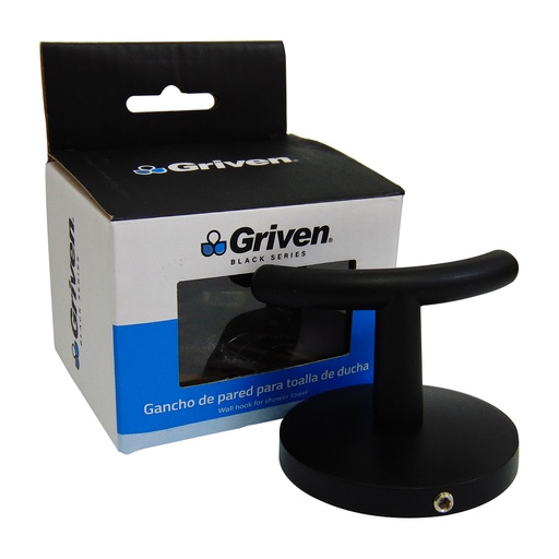 [9704] GANCHO DE PARED PARA TOALLA GRIVEN BLACK
