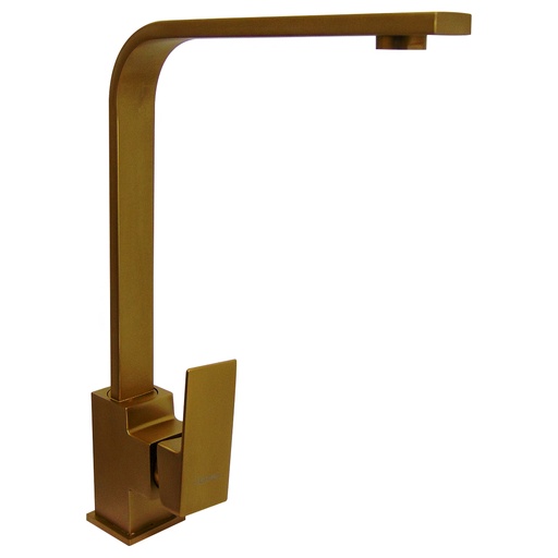 [9707] GRIFERIA PARA FREGADERO INDIVIDUAL CUELLO ALTO GRIVEN DORADO