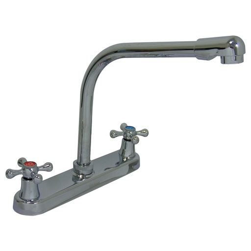 [9711] GRIFERIA PARA FREGADERO 8" CUELLO TIPO COBRA GRIVEN