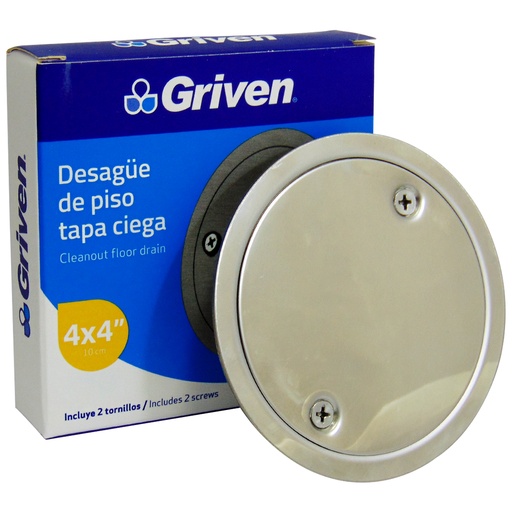[9716] DESAGUE DE PISO 4" TAPA CIEGA GRIVEN