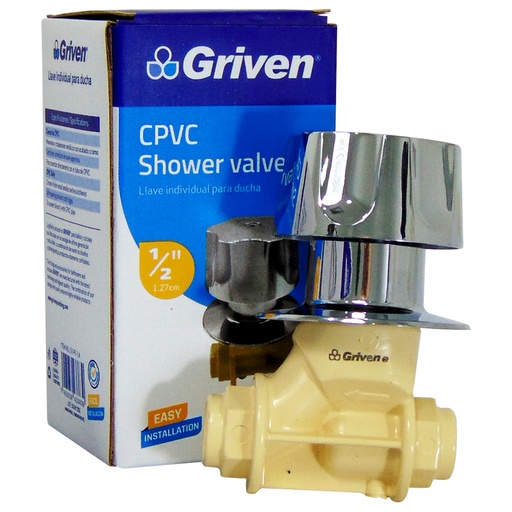 [9725] LLAVE PARA DUCHA 1/2" C-PVC GRIVEN