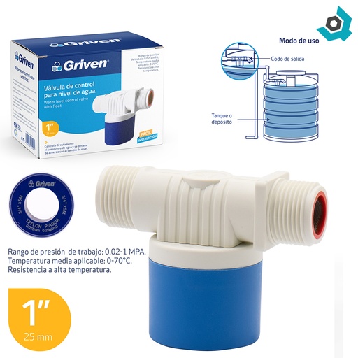 [9728] FLOTADOR 1" PARA TANQUES GRIVEN