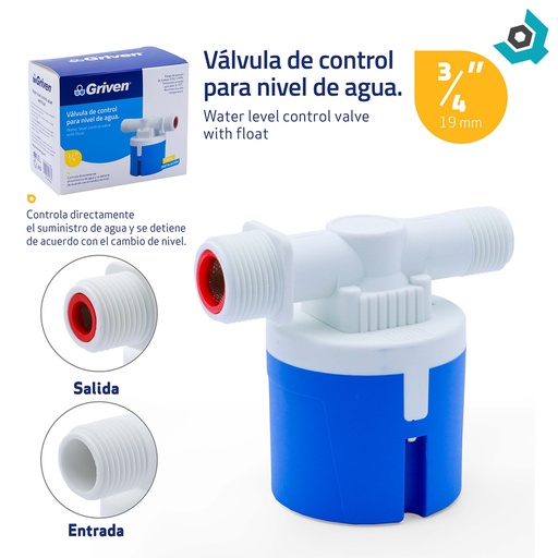 [9729] FLOTADOR 3/4" PARA TANQUES GRIVEN