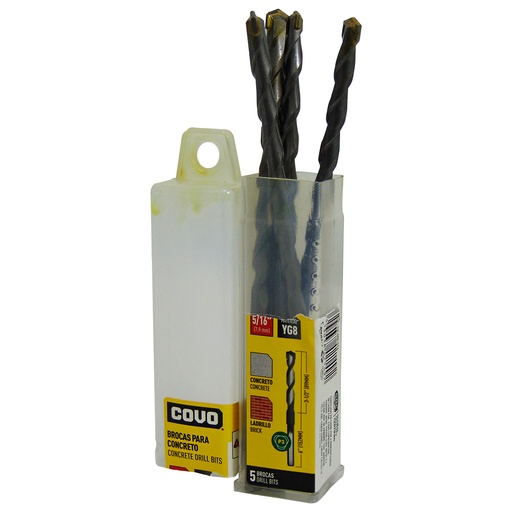[9732] MECHAS PARA CONCRETO 5/16" COVO