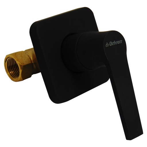 [9733] LLAVE PARA DUCHA 1/2" INDIVIDUAL GRIVEN BLACK