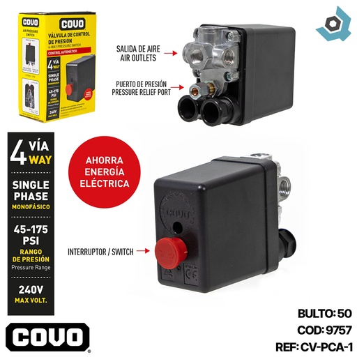 [9757] VALVULA DE CONTROL DE PRESION DE AIRE COVO