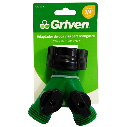 [9769] ADAPTADOR DE DOS VIAS "Y" PARA MANGUERA GRIVEN