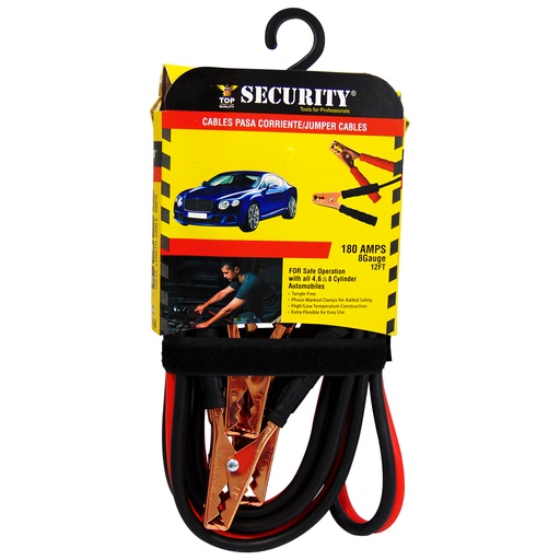 [9775] CABLES AUXILIARES PARA AUTOMOVIL 180 AMP SECURITY
