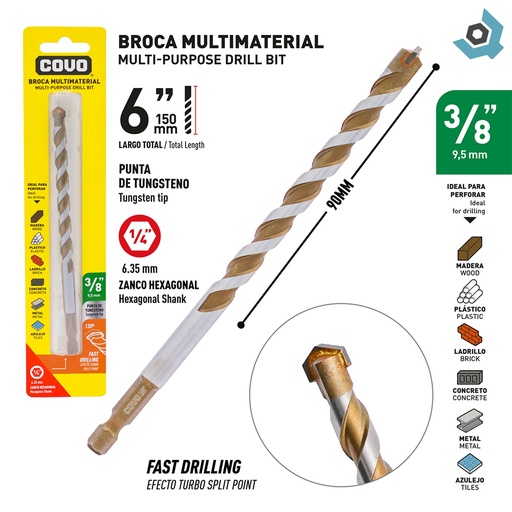 [9778] MECHA 3/8" MULTIMATERIAL COVO