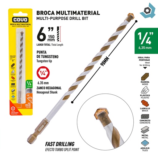 [9779] MECHA 1/4" MULTIMATERIAL COVO