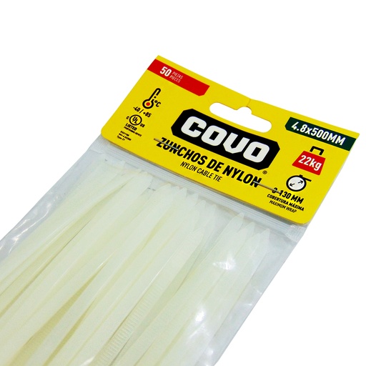 [9783] TIRRAJE NYLON BLANCO 4.8-500MM COVO