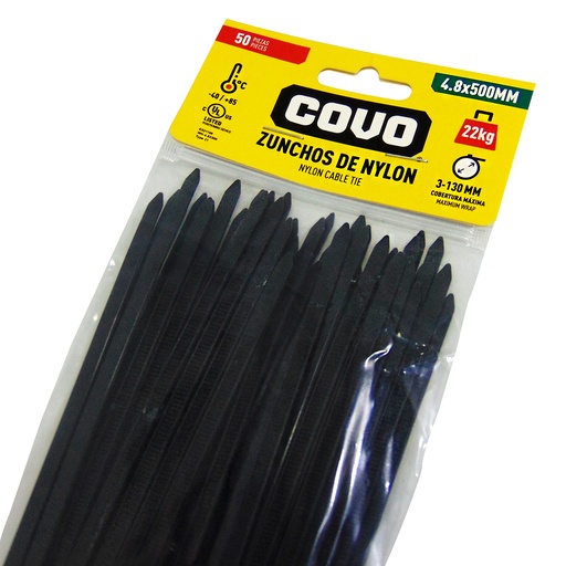 [9784] TIRRAJE NYLON NEGRO 4.8-500MM COVO